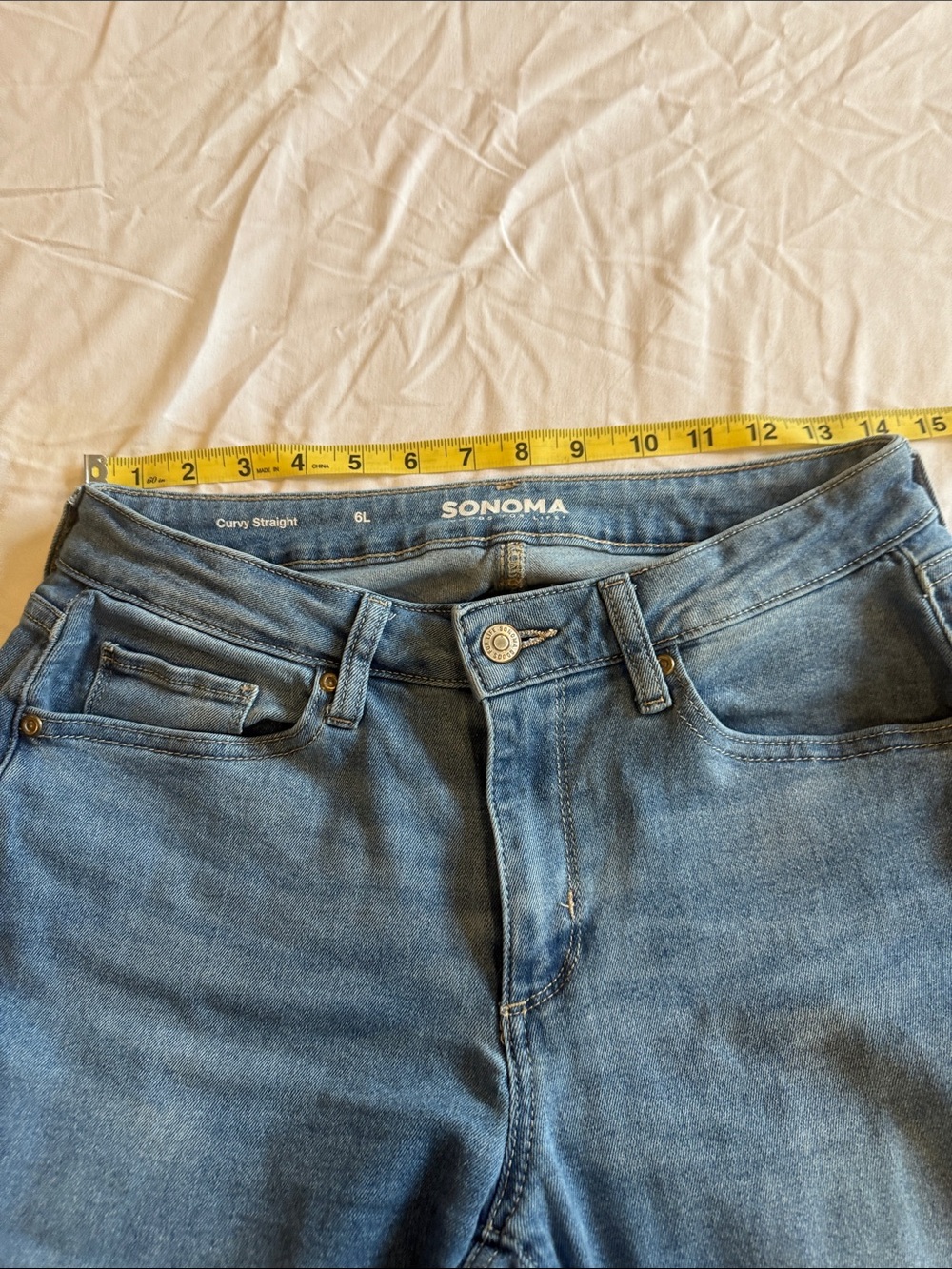 SONOMA Curvy Straight Women's Light Blue Jeans
